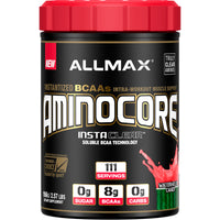 ALLMAX Nutrition, AMINOCORE, BCAA, 8G BCAAs, 100% Pure 45:30:25 Ratio, Gluten Free, Watermelon Candy, 2.57 lb (1166 g)