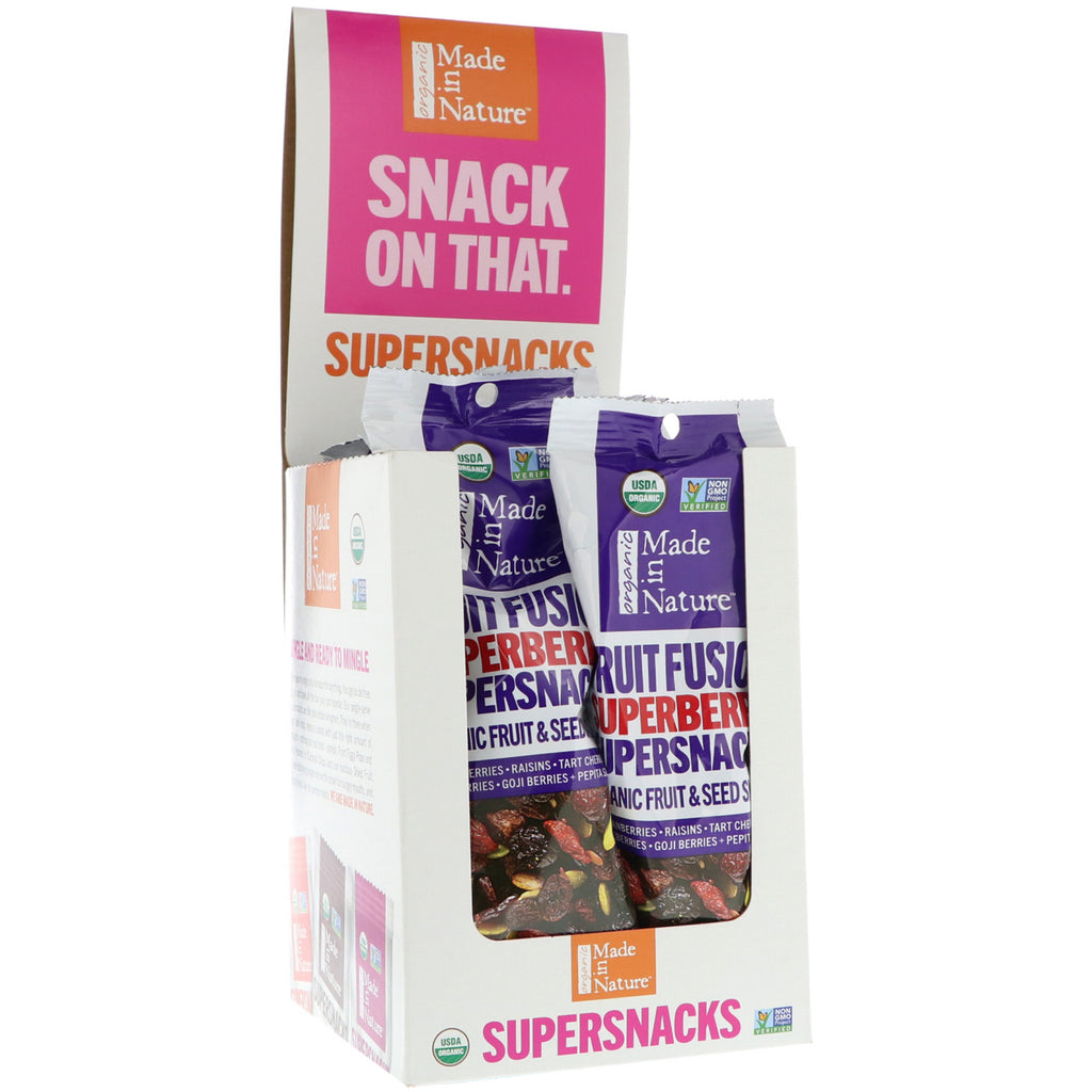 Made in Nature,  Fruit Fusion, Superberry Supersnacks, 10 Pack, 1 oz (28 g) Each