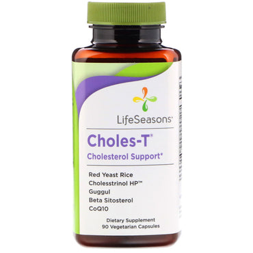LifeSeasons, Choles-T, soutien au cholestérol, 90 capsules végétariennes