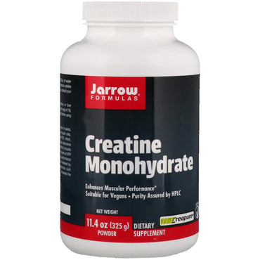Jarrow Formulas, monohidrato de creatina, polvo, 11,4 oz (325 g)