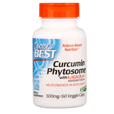 Doctor's Best, Phytosome de curcumine avec Meriva, 500 mg, 60 gélules végétariennes
