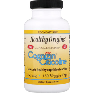 Healthy Origins, Cognizin Citicoline، 250 ملجم، 150 كبسولة نباتية