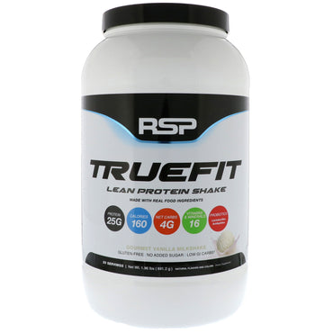 RSP Nutrition, TrueFit, batido de proteína magra, batido gourmet de vainilla, 1,96 lbs (893 g)