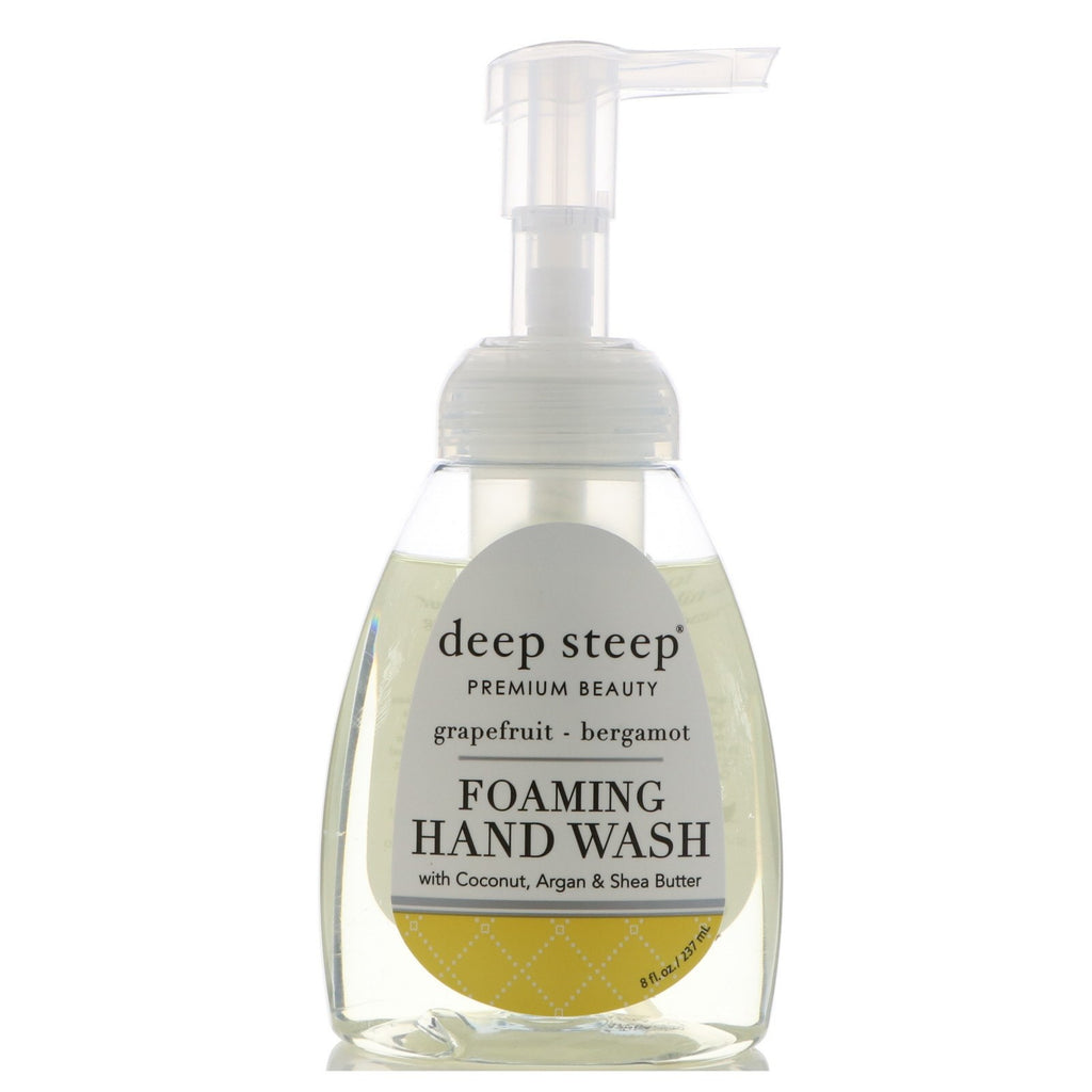 Detergente per le mani schiumoso Deep Steep, pompelmo-bergamotto, 8 fl oz (237 ml)