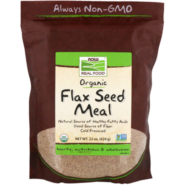 Now Foods, Real Food, harina de semillas de lino, 22 oz (624 g)