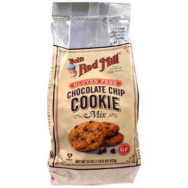 Bob's Red Mill, Mezcla para galletas con chispas de chocolate sin gluten, 22 oz (623 g)