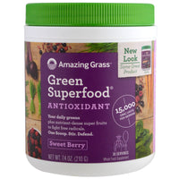 Amazing Grass, Green Superfood, Sweet Berry Flavor , 7.4 oz (210 g)