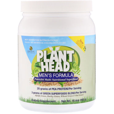 Genceutic Naturals, Plant Head, Formule pour hommes, 16,4 oz (465 g)
