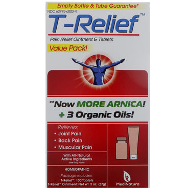 Medinatura, T-Relief, Schmerzsalbe & Tabletten, 2 Stück