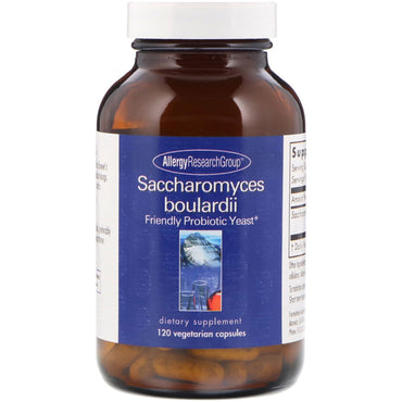Allergy Research Group, Saccharomyces Boulardii, Friendly Probiotic Yeast, 120 Vegetarian Capsules