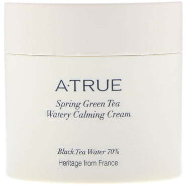 ATrue, Spring Green Tea Watery Calming Cream, 2.82 oz (80 g)