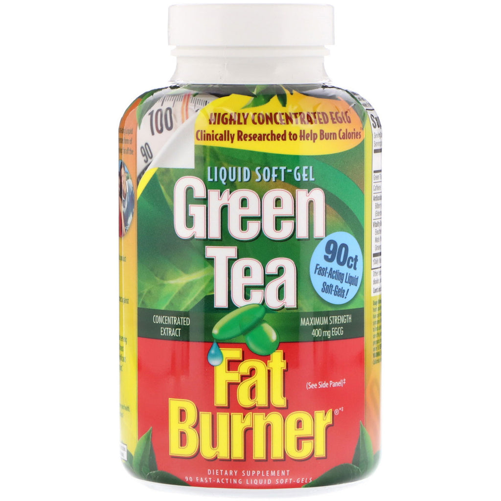 anvendt ernæring, grøn te fedtforbrænder, 90 hurtigvirkende flydende bløde geler