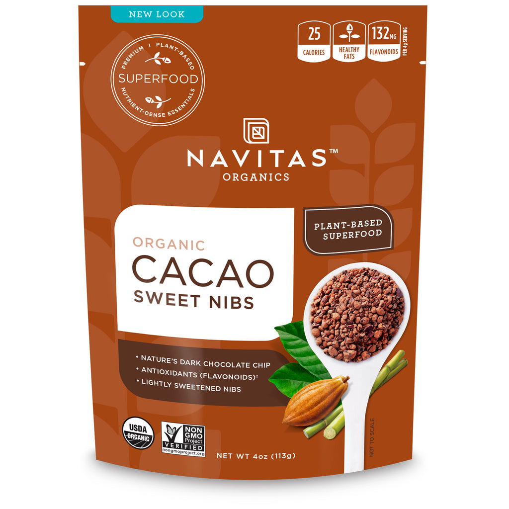 Navitas s, , Granella di cacao dolce, 4 once (113 g)