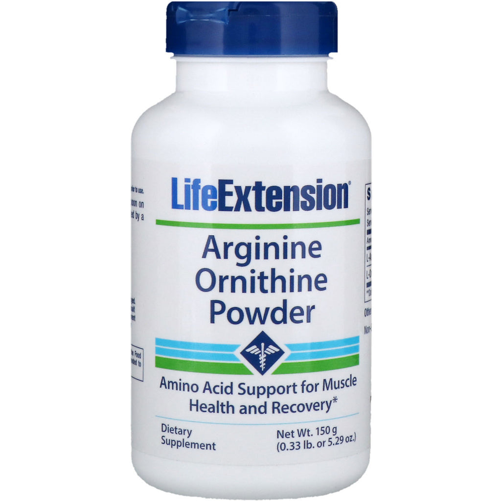 Life Extension, polvere di arginina e ornitina, 5,29 once (150 g)