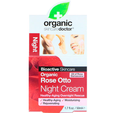 Doctor, Rose Otto Night Cream, 1,7 fl oz (50 ml)