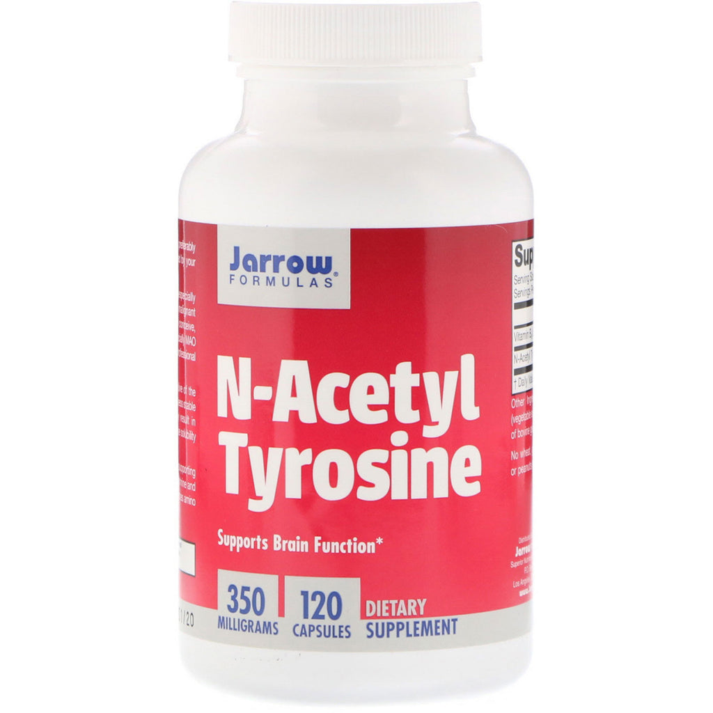 Jarrow Formulas, N-acetil tirosina, 350 mg, 120 capsule