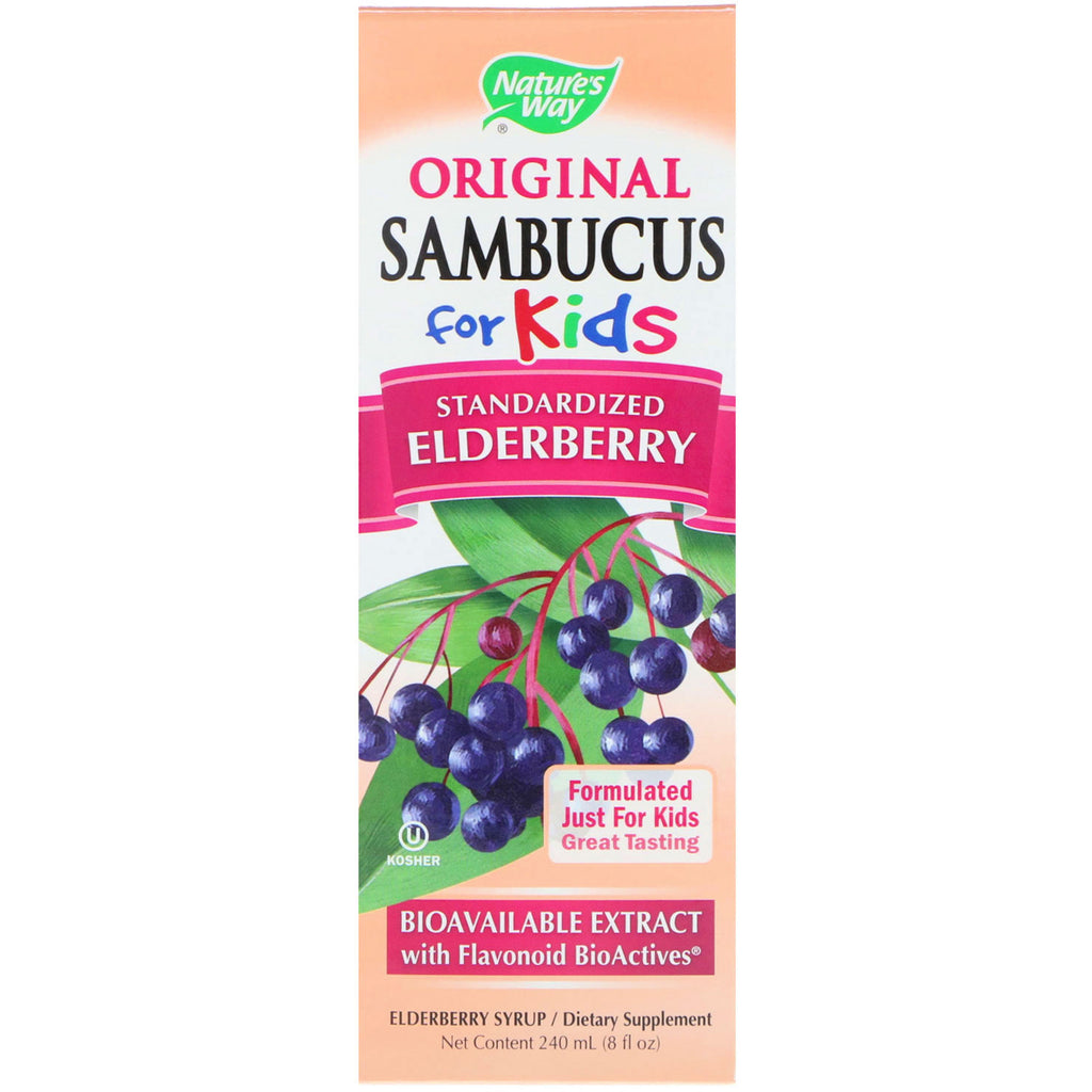 Nature's Way, Original Sambucus For Kids, Elderberry , 8 fl oz (240 ml)