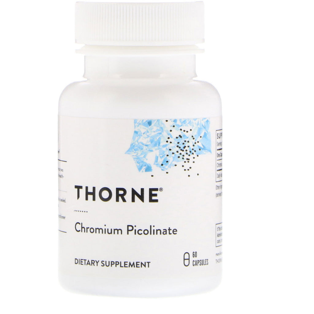 Thorne research, picolinat de crom, 60 capsule