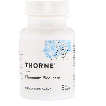 Thorne research, krompicolinat, 60 kapsler