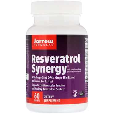 Jarrow Formulas, Sinergia de resveratrol, 60 tabletas