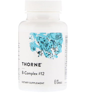 Thorne research, complejo b n.º 12, 60 cápsulas
