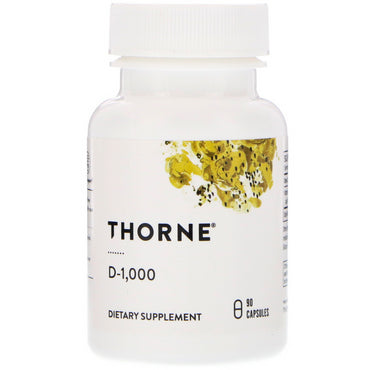 Thorne Research, D-1000, 90 Capsules