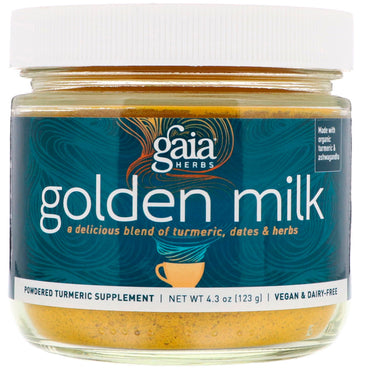 עשבי תיבול גאיה, חלב זהב, 4.3 אונקיות (123 גרם)