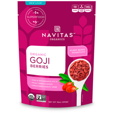 Navitas s, , Goji bær, 16 oz (454 g)