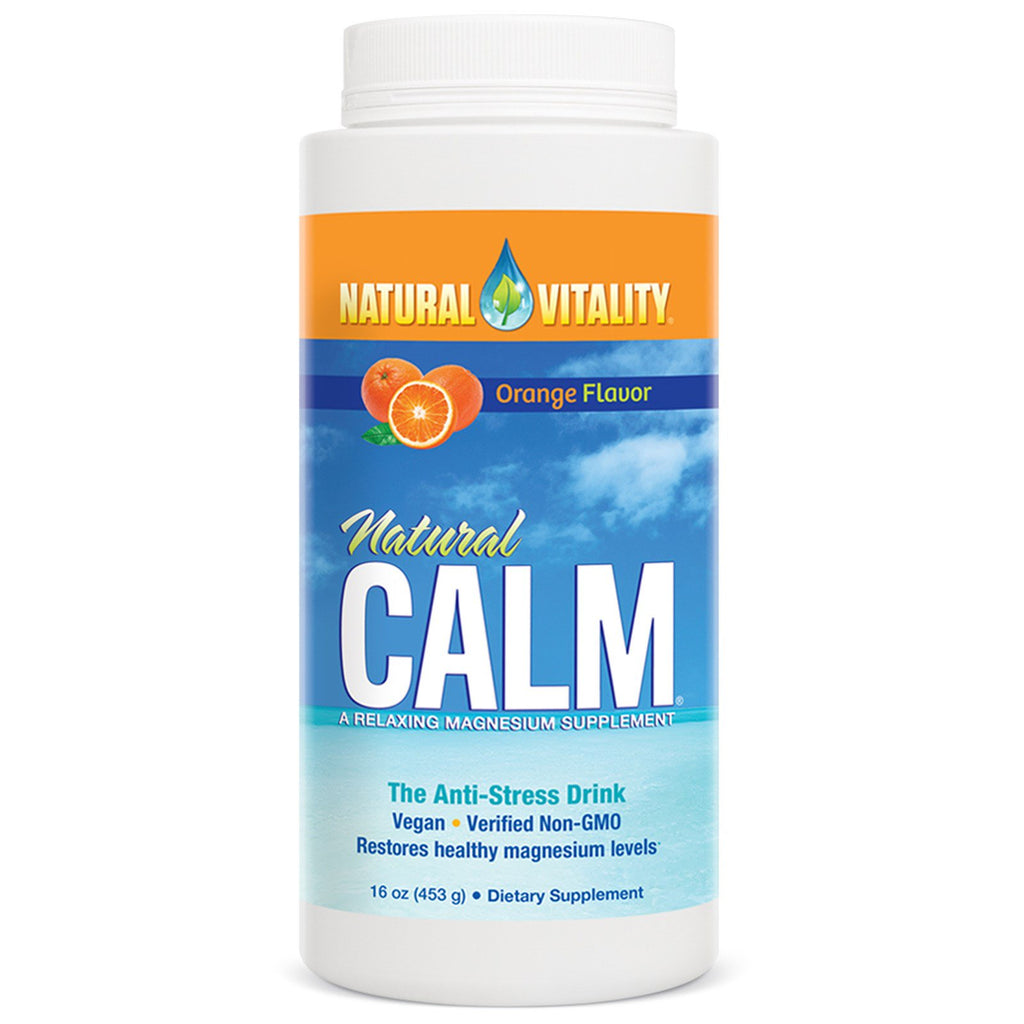 Natural Vitality, Natural Calm, The Anti-Stress Drink,  Orange Flavor, 16 oz (453 g)