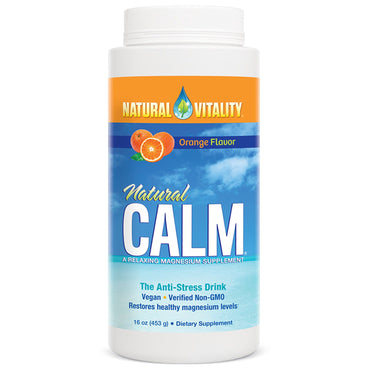 Natural Vitality, Natural Calm, The Anti-Stress Drink,  Orange Flavor, 16 oz (453 g)