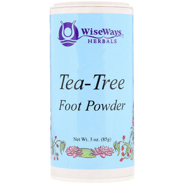 WiseWays Herbals, LLC, pudră pentru picioare de arbore de ceai, 3 oz (85 g)
