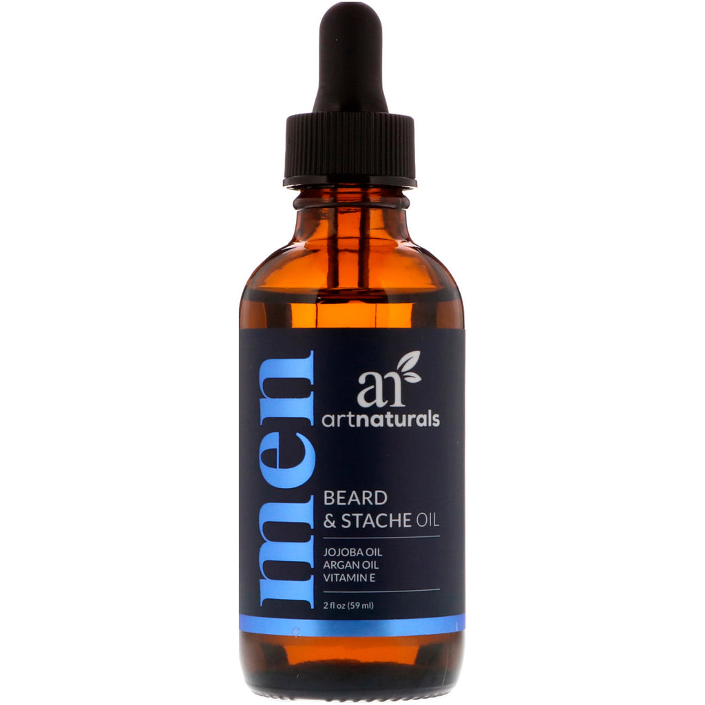 Artnaturals, Beard & Stache Oil, 2 fl oz (59 מ"ל)