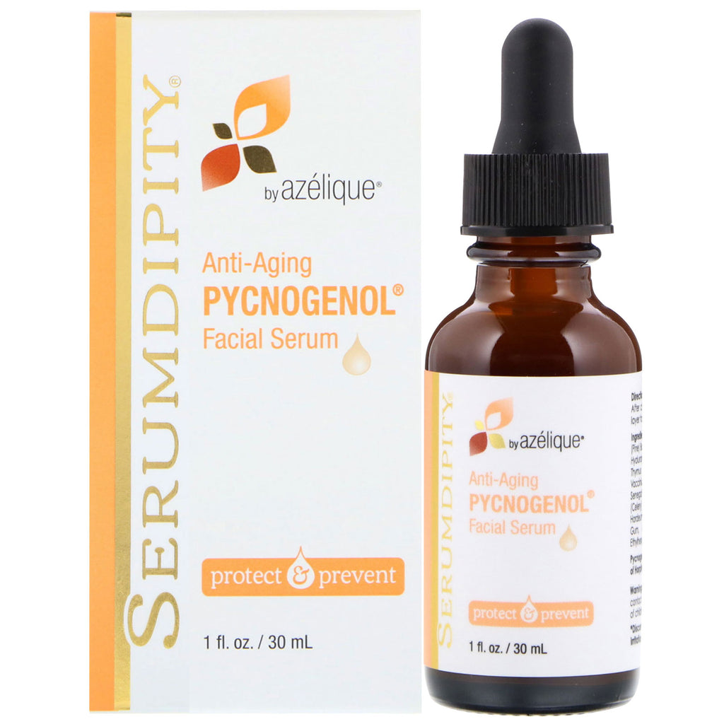 Azelique, Serumdipity, Pycnogenol anti-âge, Sérum pour le visage, 1 fl oz (30 ml)