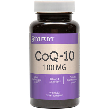 MRM, CoQ-10, 100 mg, 60 Cápsulas Softgel