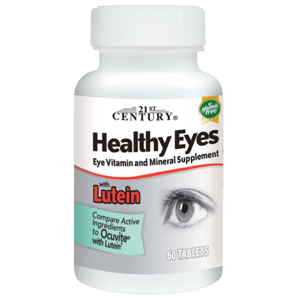 olhos Saudáveis ​​do Século 21 com Luteína 60 Comprimidos