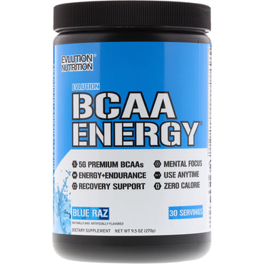 EVLution Nutrition, BCAA Energy, Blue Raz, 9.5 oz (270 g)