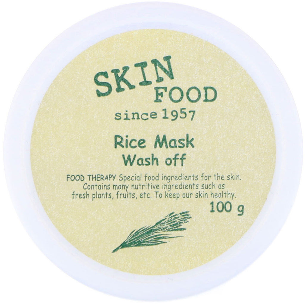 Skinfood, Mascarilla de arroz con lavado, 3,52 oz (100 g)