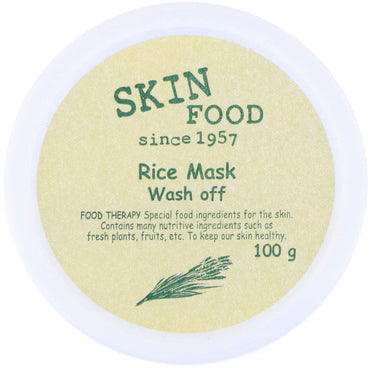 Skinfood, Masque de riz lavable, 3,52 oz (100 g)