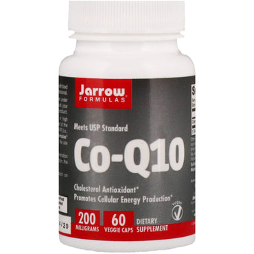 Jarrow Formulas, Co-Q10, 200 mg, 60 Cápsulas Vegetais