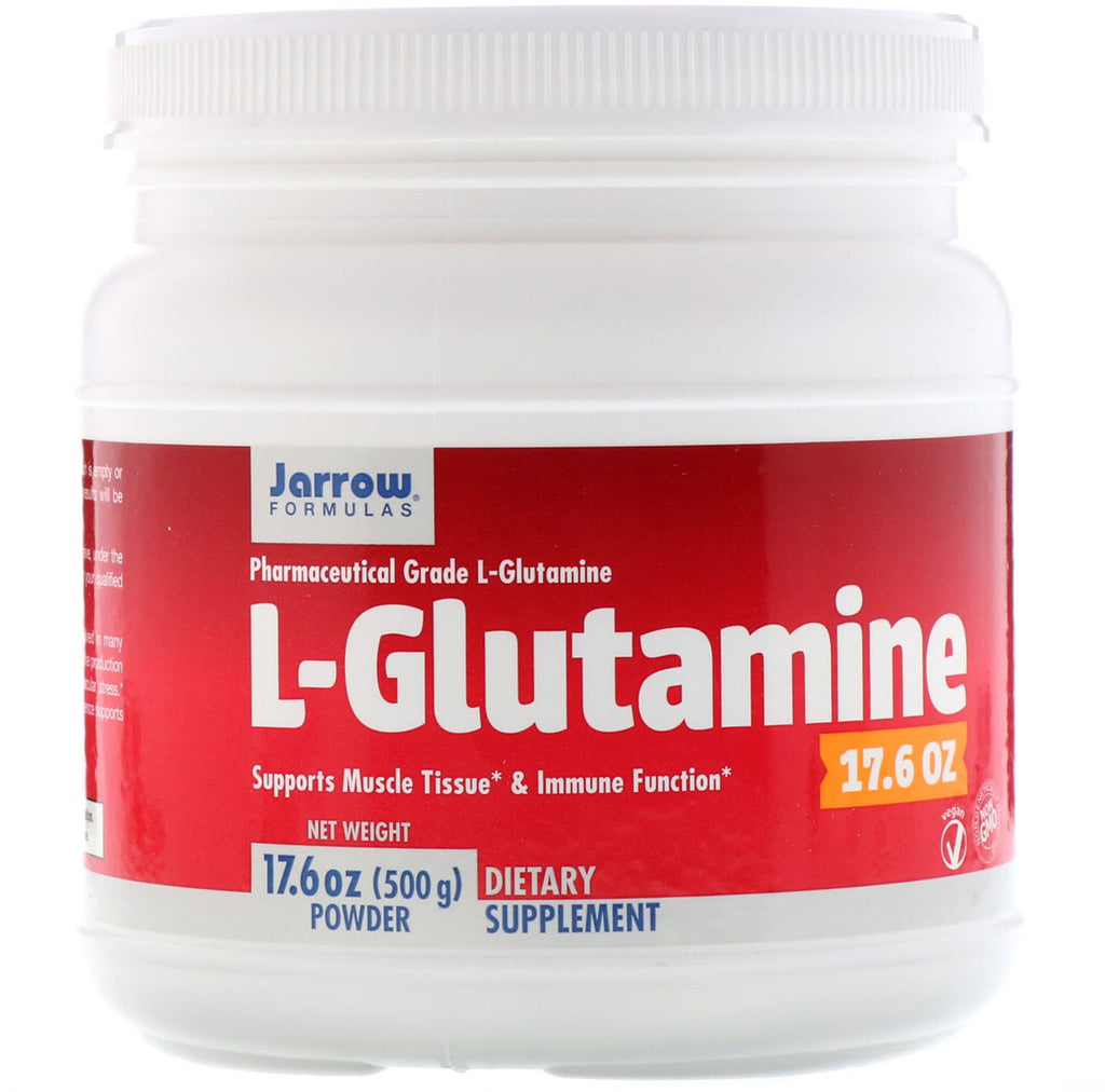 Jarrow Formulas, pudră de L-glutamina, 17,6 oz (500 g)