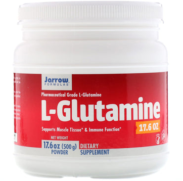 Jarrow Formulas, אבקת L-Glutamine, 17.6 אונקיות (500 גרם)