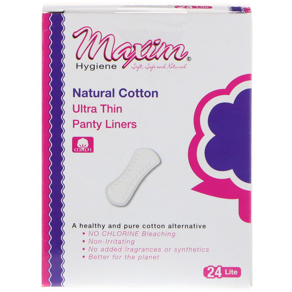 Maxim Hygiene Products, protège-slips ultra fins, Lite, 24 protège-slips