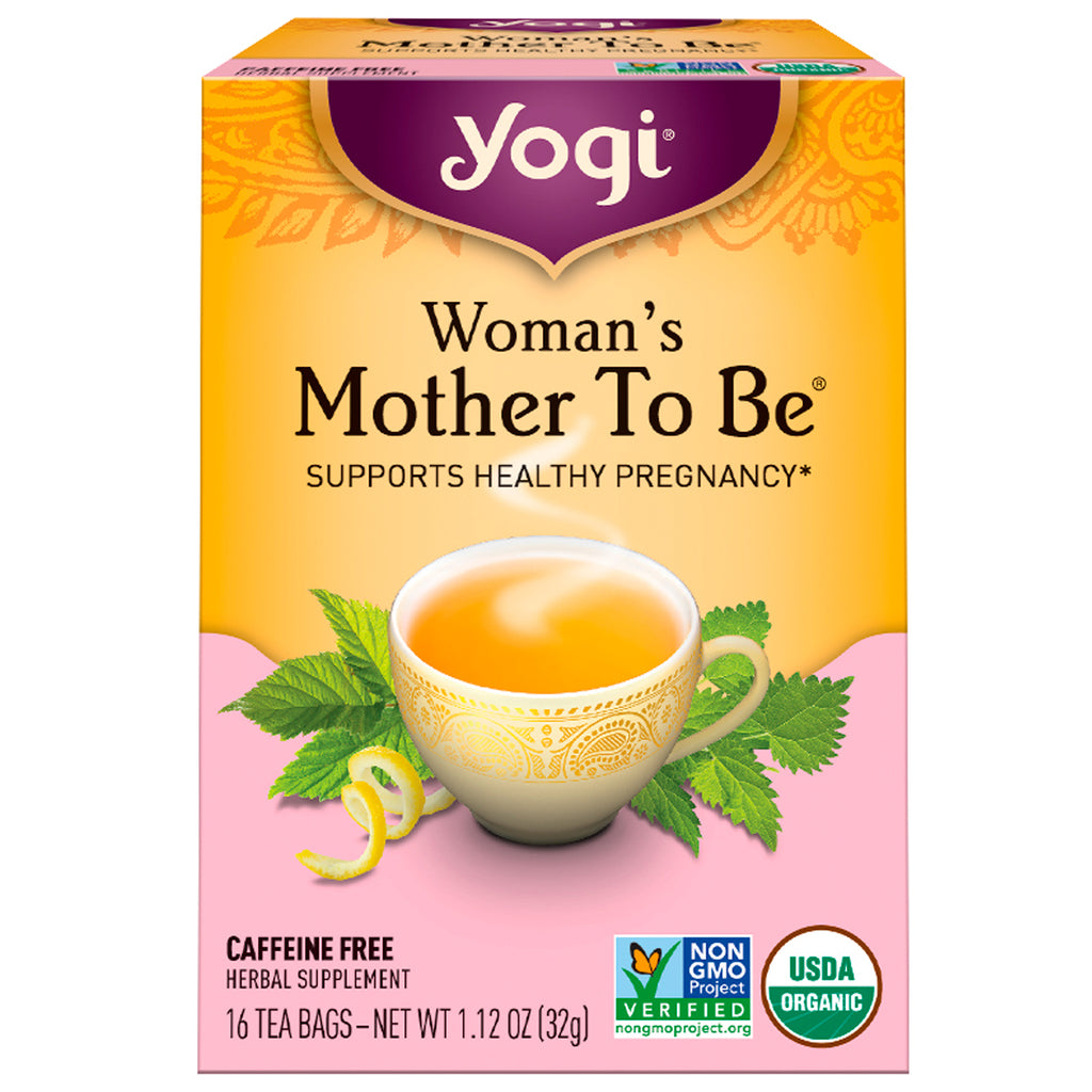 Yogi Tea, toekomstige moeder voor vrouwen, cafeïnevrij, 16 theezakjes, 1,12 oz (32 g)