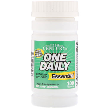21st Century, One Daily, Essential, 100 Tablets