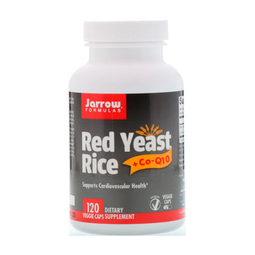 Formules Jarrow, levure de riz rouge + co-q10, 120 gélules