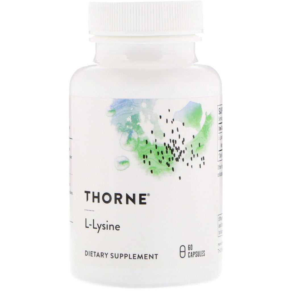 Thorne research, l-lisina, 60 cápsulas