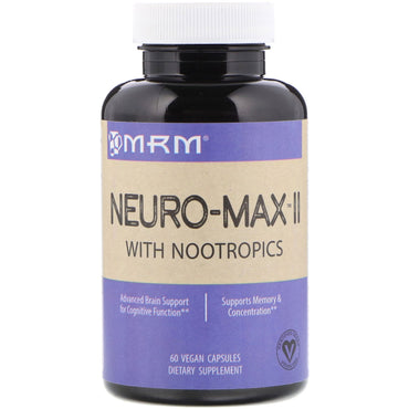 MRM, Neuro-Max II, 60 Vegan Capsules