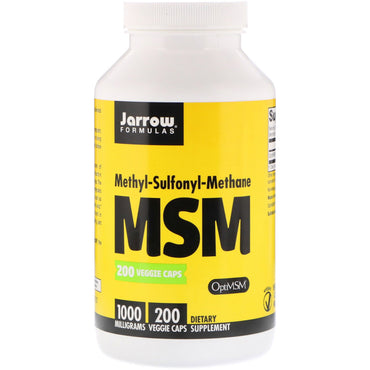 Jarrow Formulas, MSM, 1 000 mg, 200 gélules végétariennes