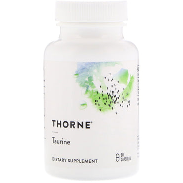 Thorne Research, taurina, 90 cápsulas.