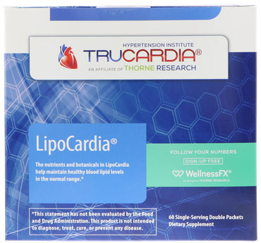 Thorne Research, lipocardia, 60 paquetes dobles de una sola porción